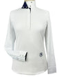 Beautiful Bits Ladies Talent Yarn Wrap Collar Long Sleeve Show Shirt