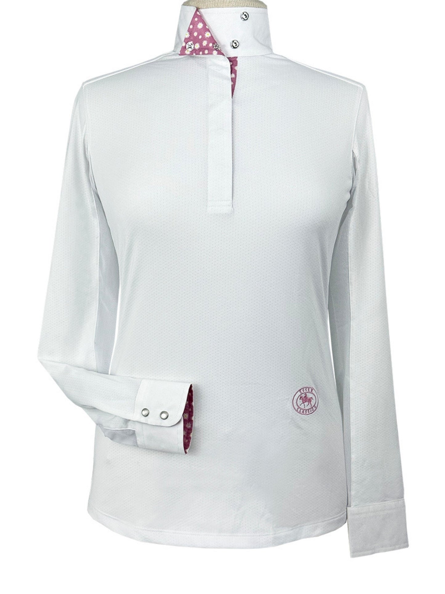 Daisy Delight Ladies Talent Yarn Wrap Collar Long Sleeve Show Shirt