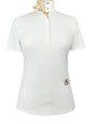 Croissants Girls Talent Yarn Straight Collar Short Sleeve Show Shirt