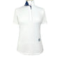 Braided Reins & Bits Girls Talent Yarn Wrap Collar Short Sleeve Show Shirt