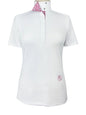 Daisy Delight Girls Talent Yarn Wrap Collar Short Sleeve Show Shirt