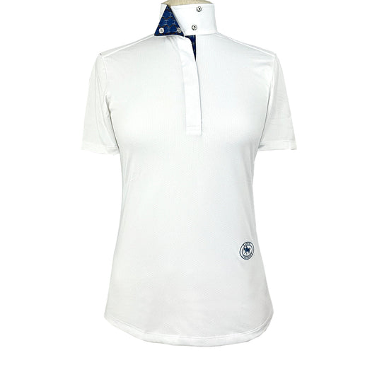 Braided Reins & Bits Ladies Talent Yarn Wrap Collar Short Sleeve Show Shirt