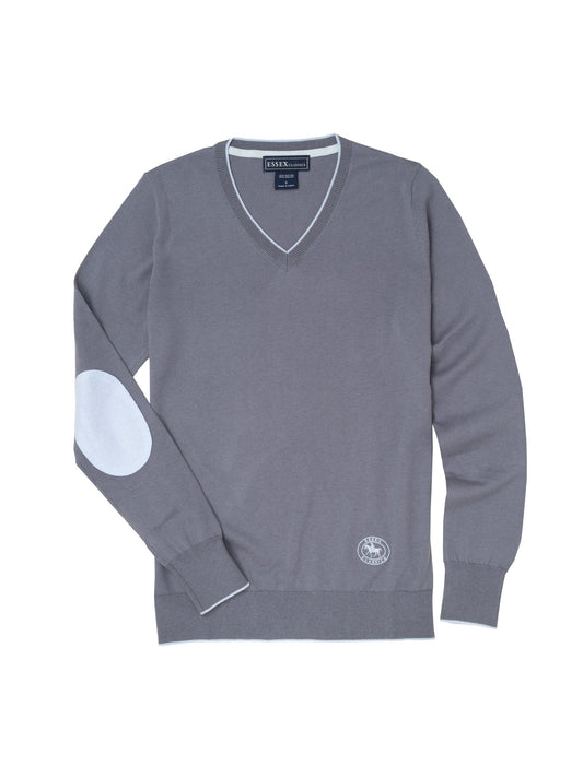 Slate Grey Trey V-Neck Sweater