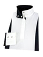 Girls "Luna II" Black Self-Trim Long Sleeve Performance Show Shirt