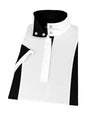 Ladies "Luna II" Black Self-Trim Short Sleeve Performance Show Shirt