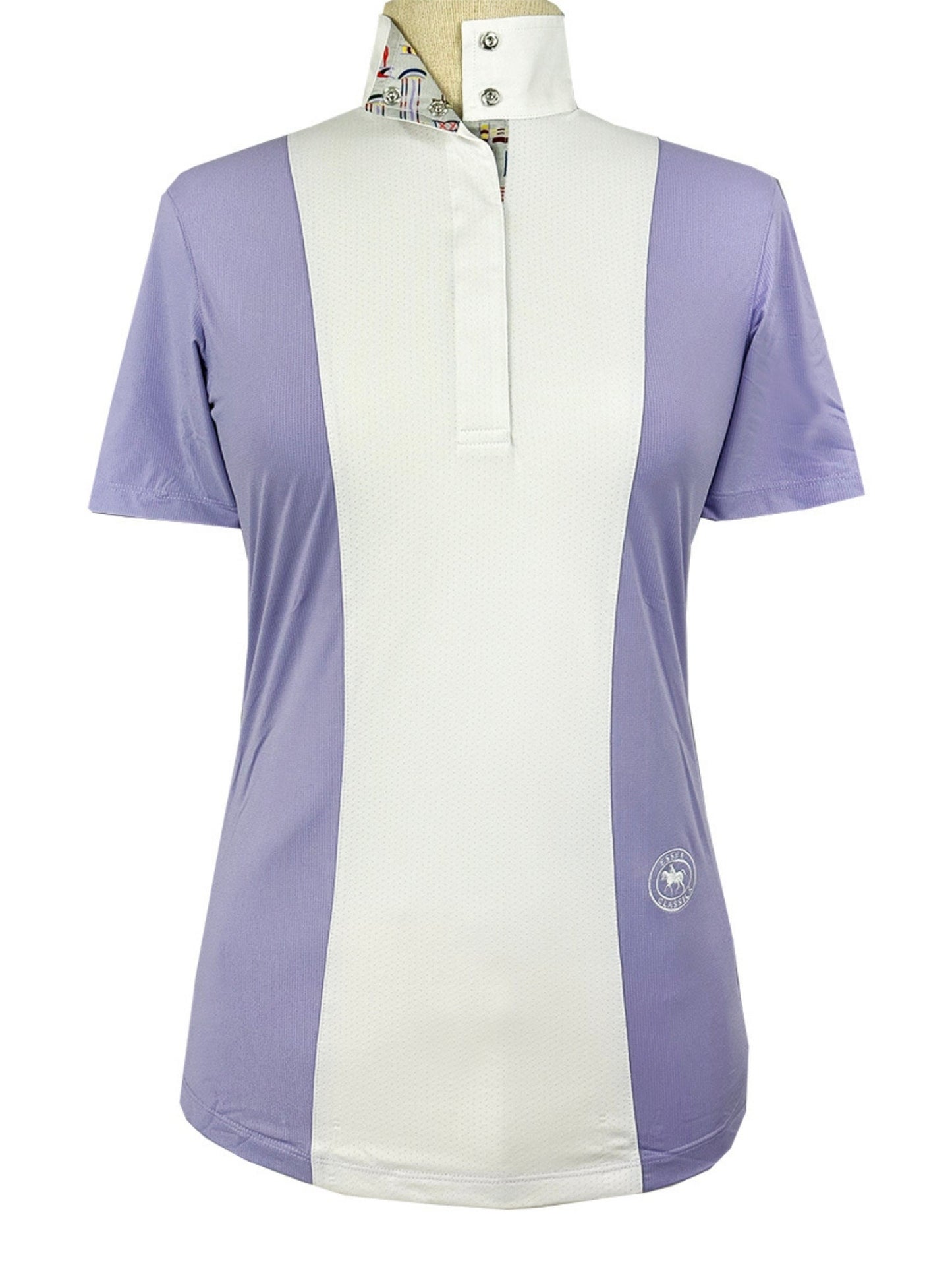 Ladies "Luna II" Lavender with Jumper Classic Short Sleeve Performance Show Shirt
