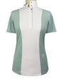 Girls "Luna II" Seafoam with Hunter Derby Short Sleeve Performance Show Shirt