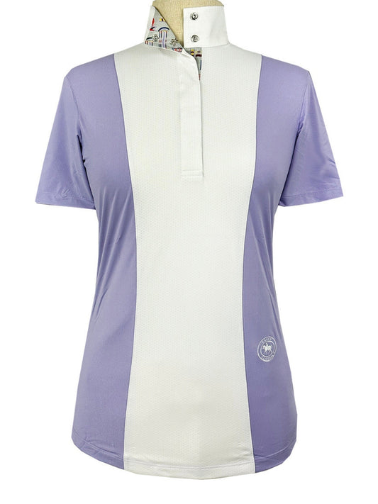 Girls "Luna II" Lavender with Jumper Classic Short Sleeve Performance Show Shirt