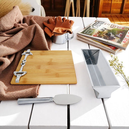 Equestrian Bamboo Cheese Set