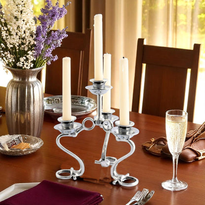 Equestrian Bit Four Light Candlestick