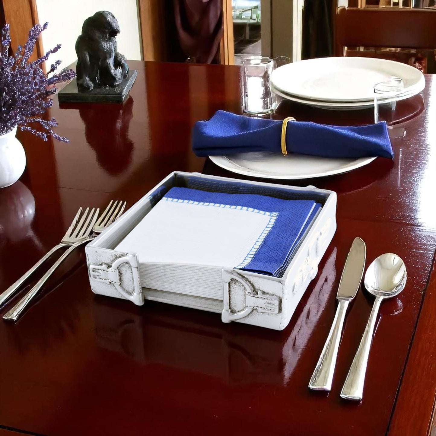 Equestrian Cocktail Napkin Box