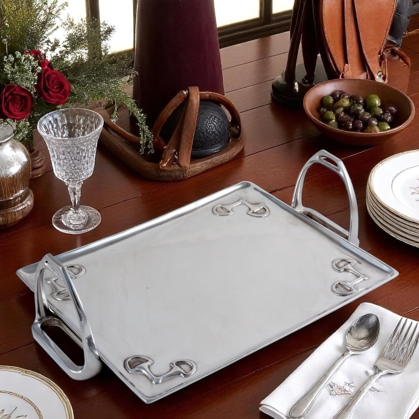 Equestrian Stirrup Tray - Large