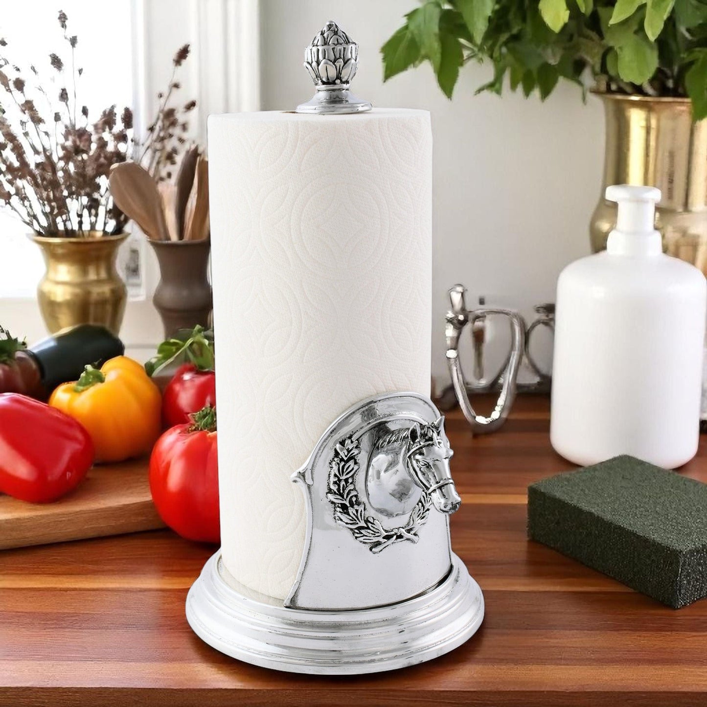 Horse Head Paper Towel Holder