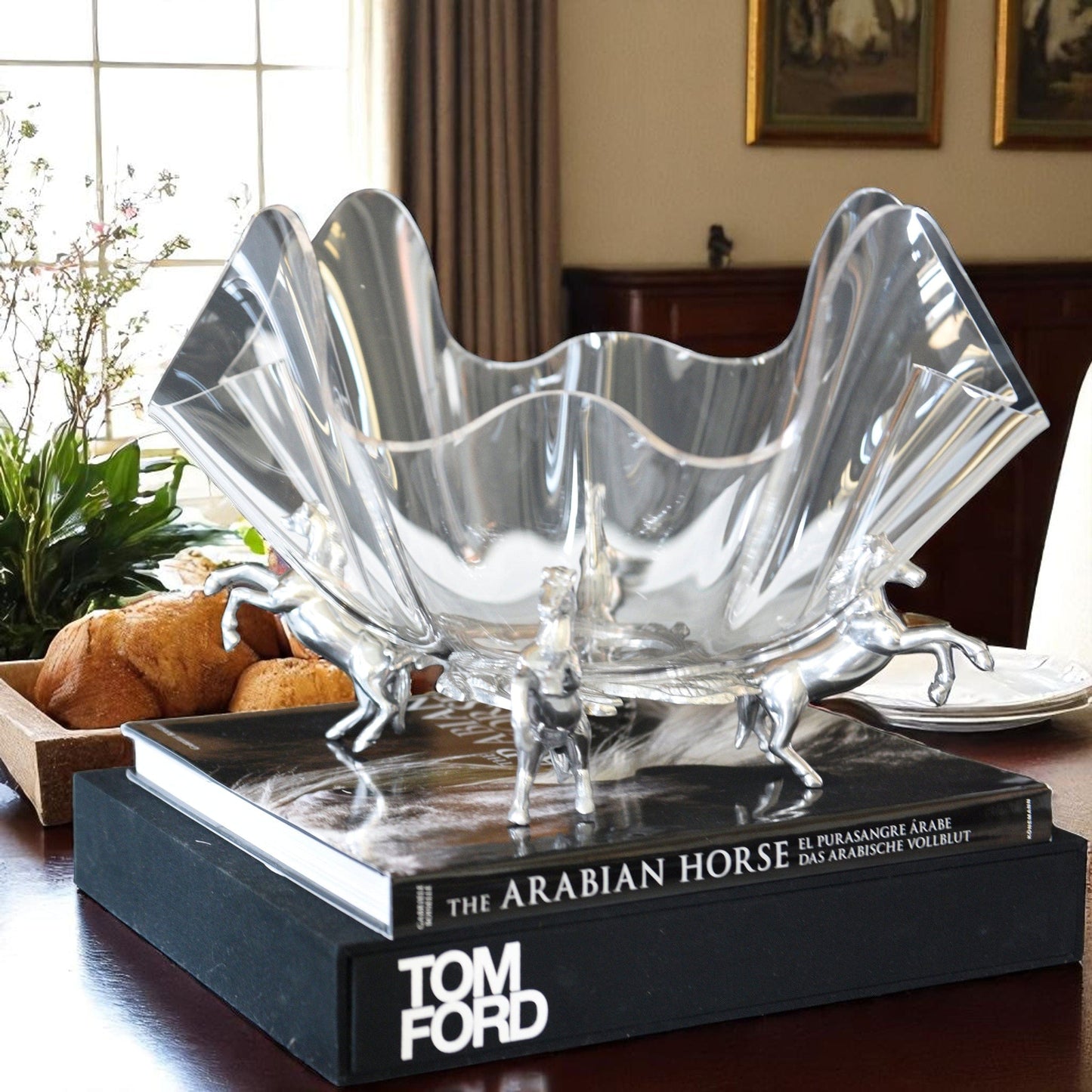 Horse Stand Acrylic Bowl 14
