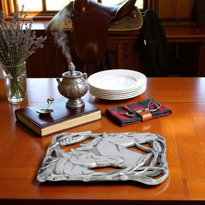 Horse with Wheat Trivet