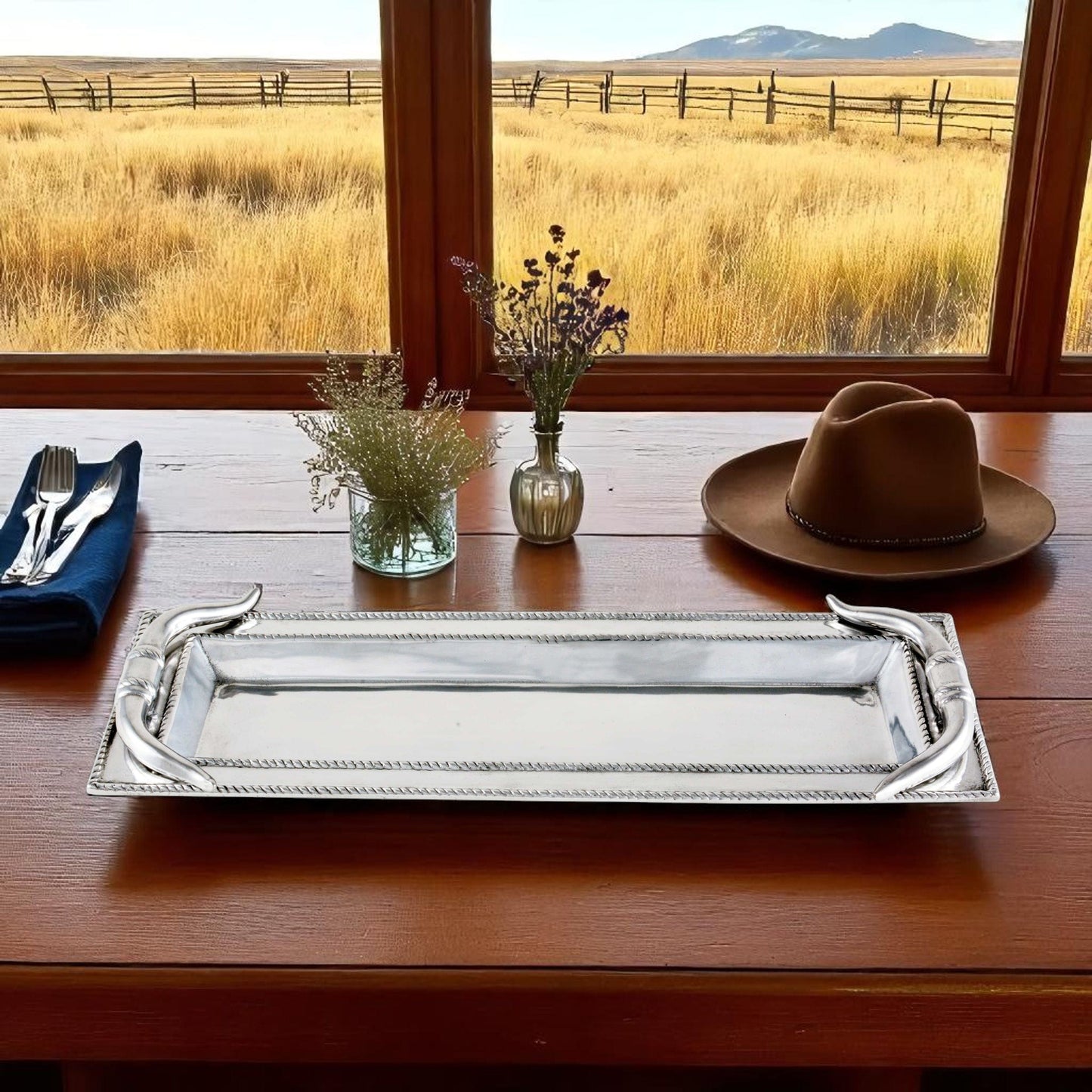 Longhorn Oblong Tray