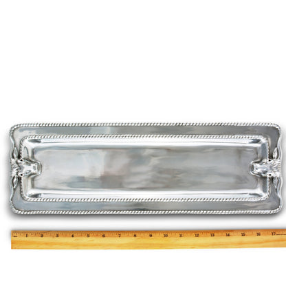 Longhorn with Braid Oblong Tray