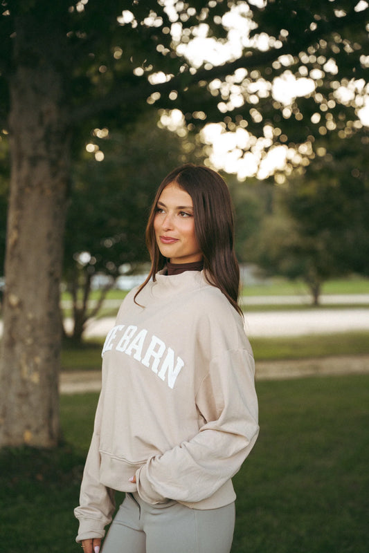 The Barn Dallas Mock Neck Biscotti