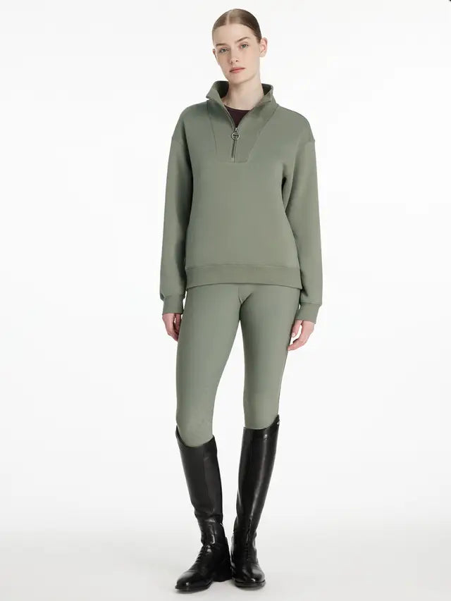 LeMieux Keira Quarter Zip Sweat Rosemary