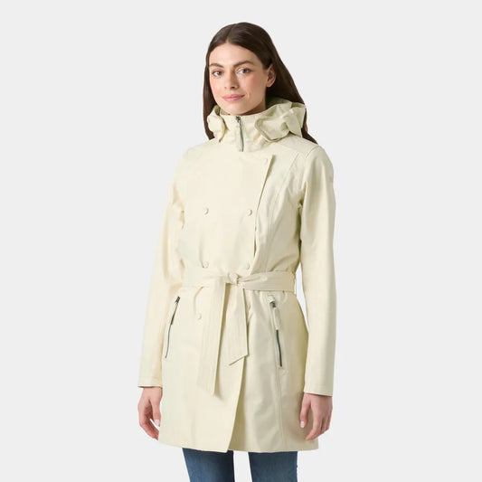 Helly Hansen Women's Trench Raincoat-Welsey-Cream