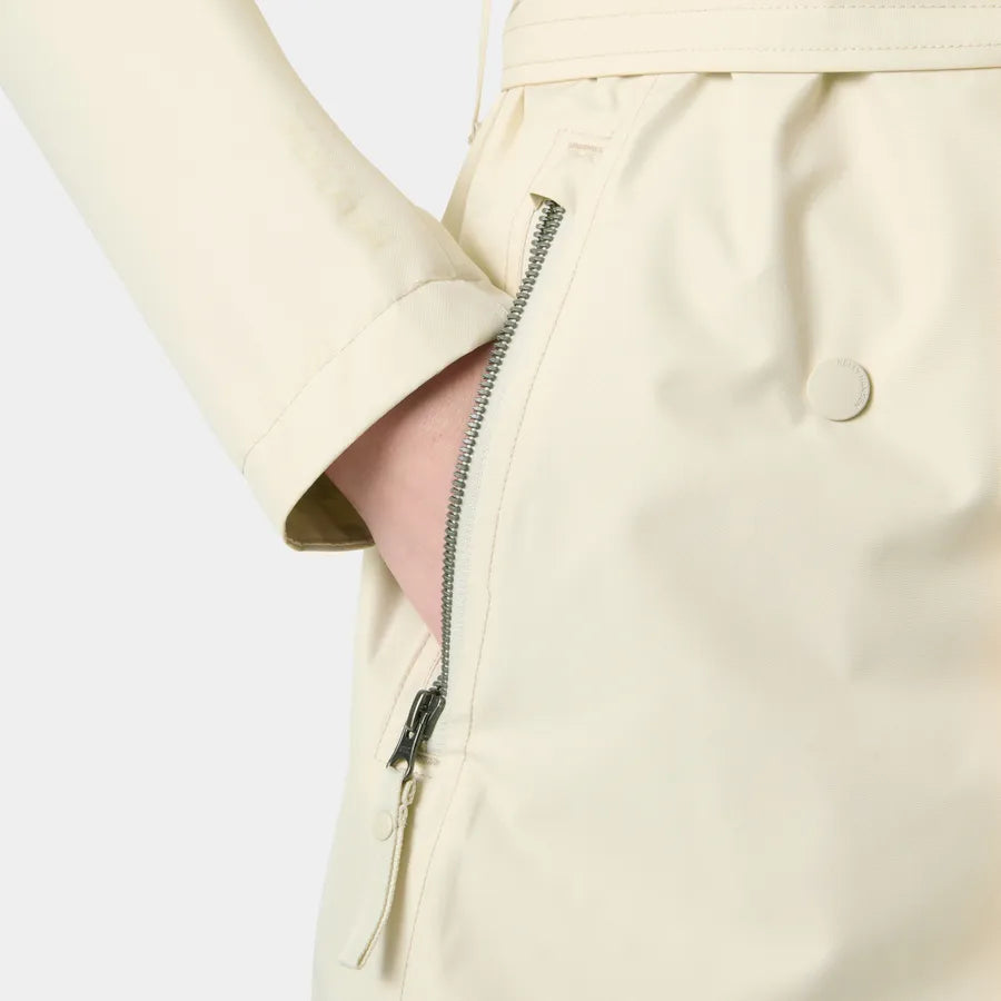 Helly Hansen Women's Trench Raincoat-Welsey-Cream
