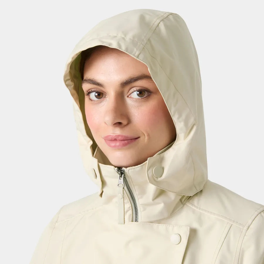 Helly Hansen Women's Trench Raincoat-Welsey-Cream