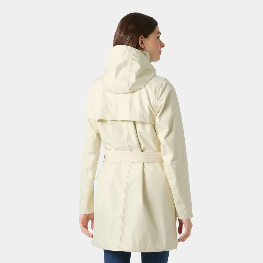 Helly Hansen Women's Trench Raincoat-Welsey-Cream