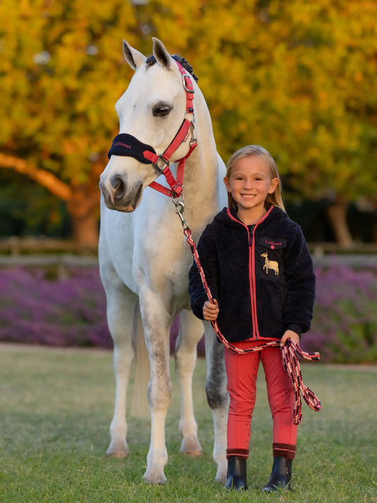 Vogue Headcollar & Leadrope Cranberry Pony