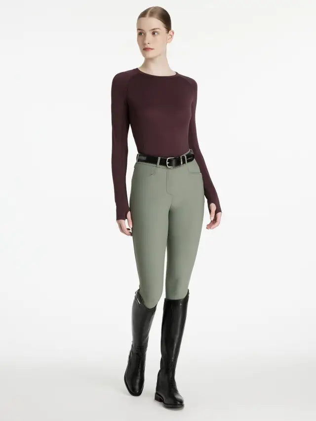 Britney Seamless Long Sleeve Damson