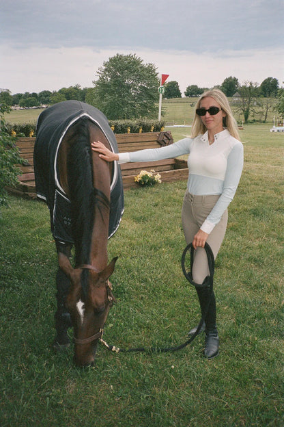 Euphoric Equestrian-Kloud 9 Competition Top- Baby Blue