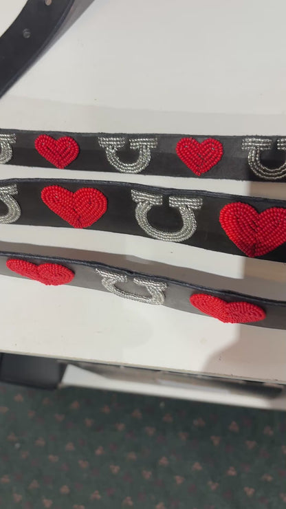 Handmade Kenyan Beaded Belt- Eq Love "1
