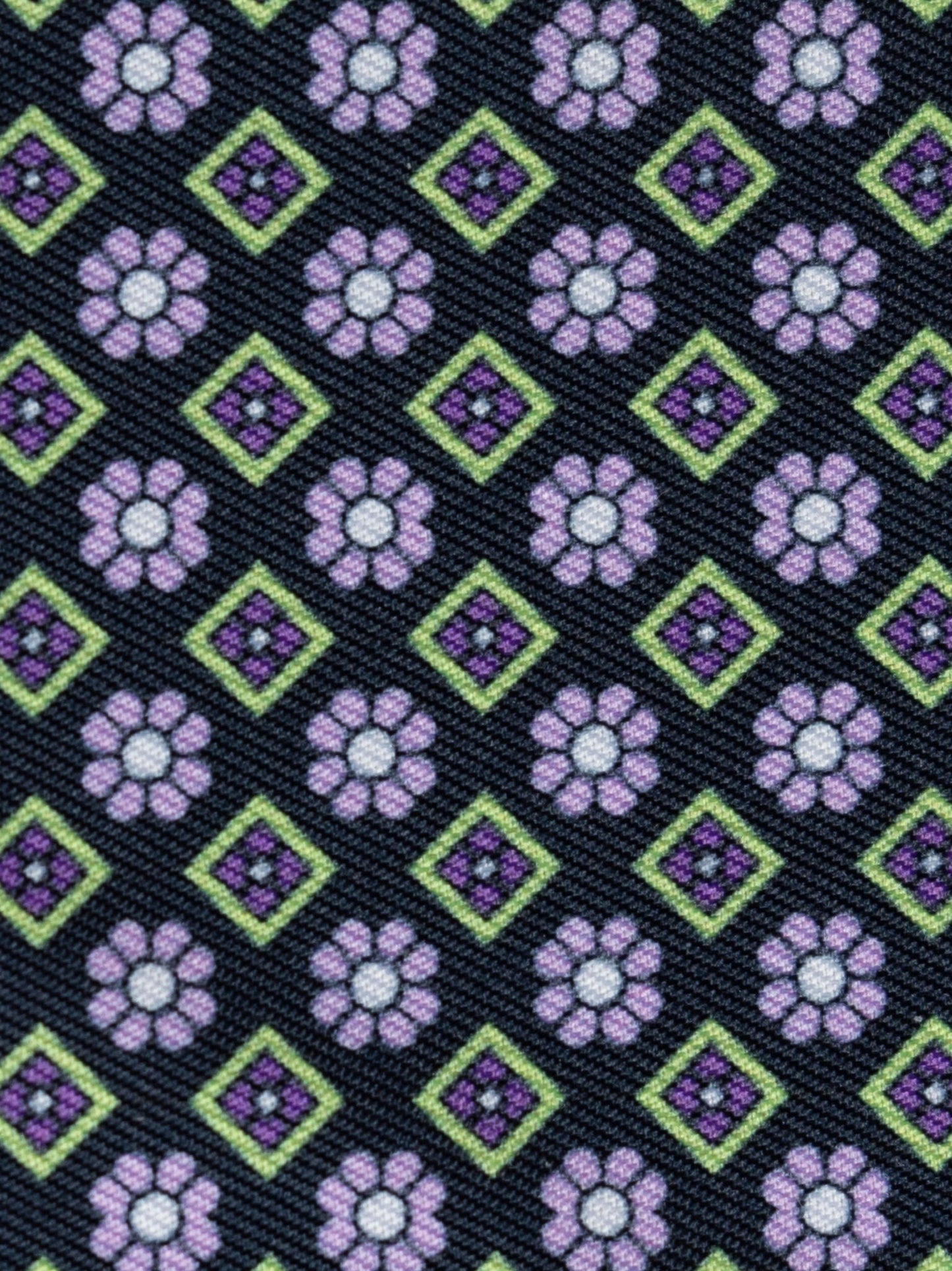 Girls "Luna II" Lilac Short Sleeve Performance Show Shirt with Diamond and Daisy Trim