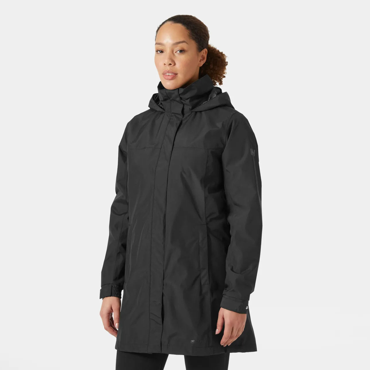 Helly Hansen Women's Long Raincoat-Aden-Black