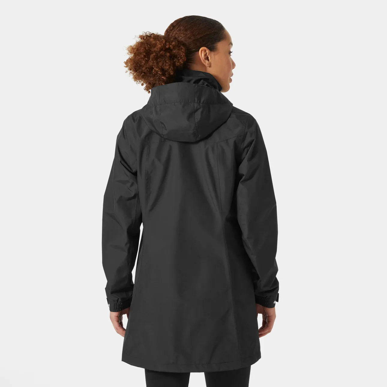 Helly Hansen Women's Long Raincoat-Aden-Black