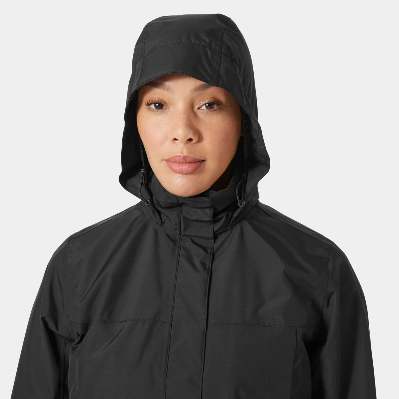 Helly Hansen Women's Long Raincoat-Aden-Black