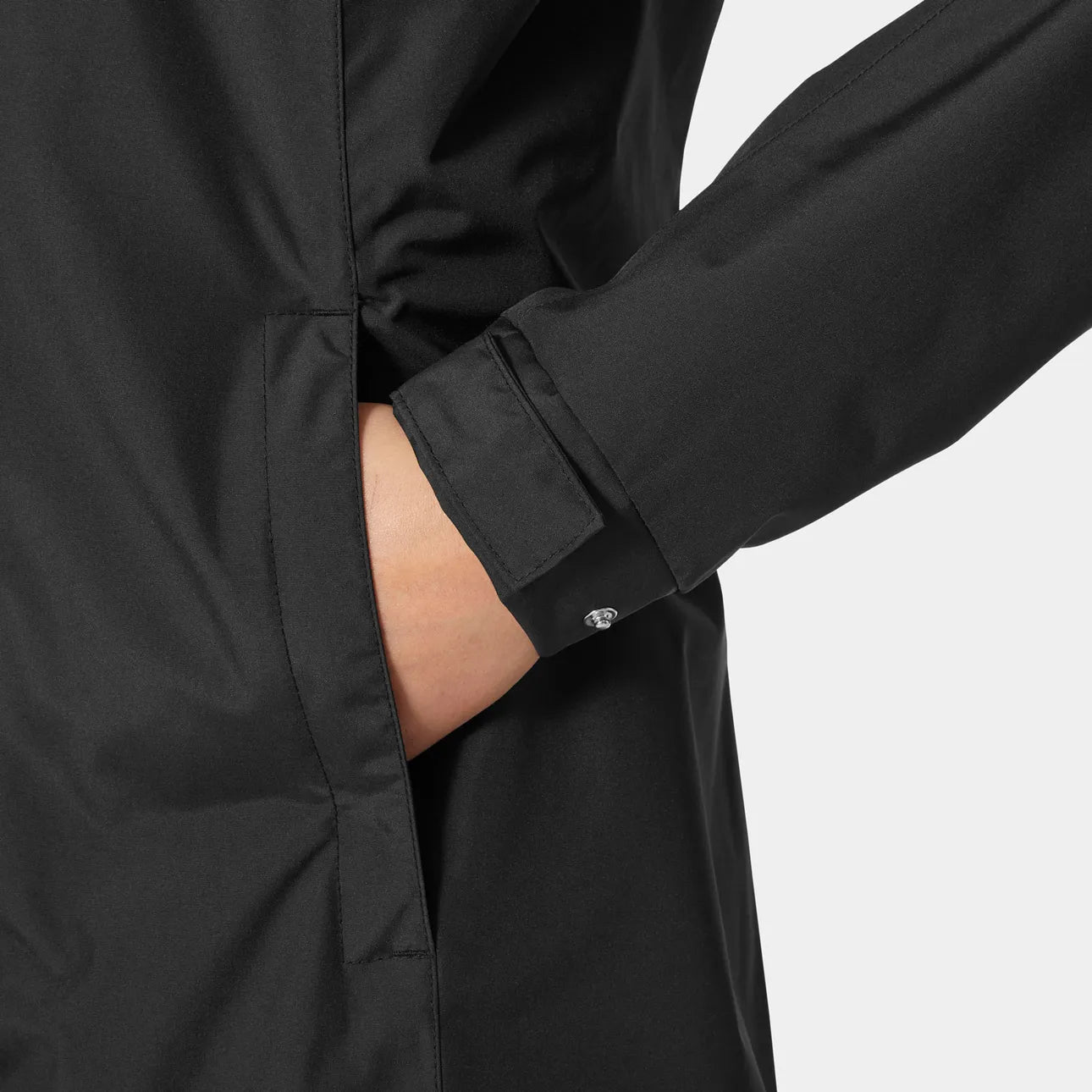 Helly Hansen Women's Long Raincoat-Aden-Black
