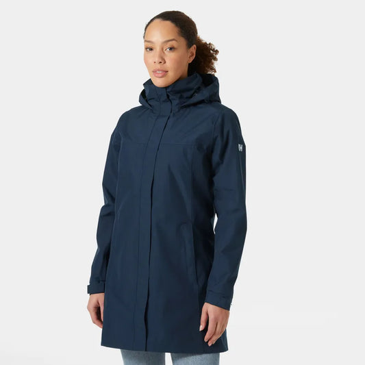 Helly Hansen Women's Long Raincoat-Aden-Navy
