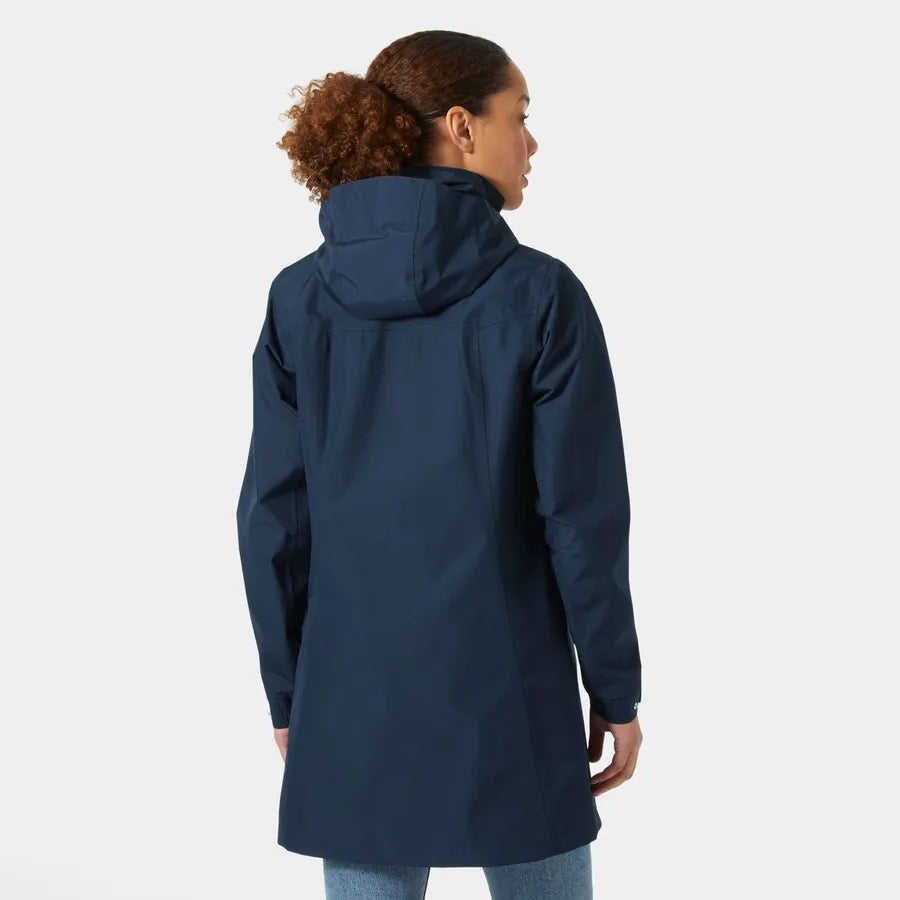 Helly Hansen Women's Long Raincoat-Aden-Navy