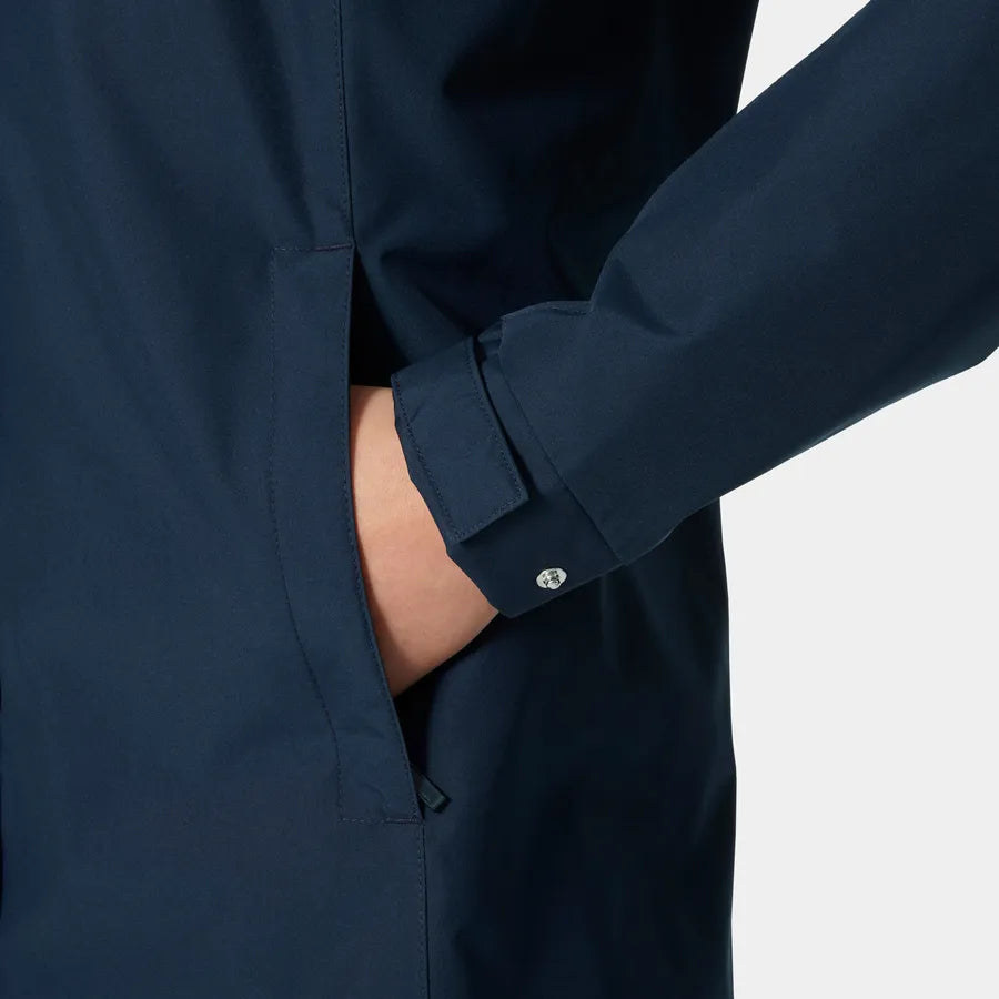 Helly Hansen Women's Long Raincoat-Aden-Navy