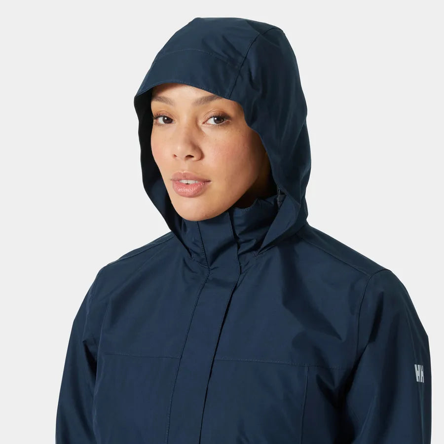 Helly Hansen Women's Long Raincoat-Aden-Navy