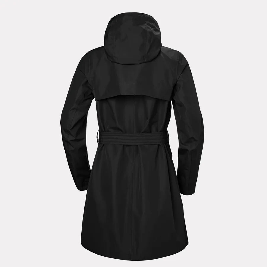 Helly Hansen Women's Trench Raincoat-Welsey-Black