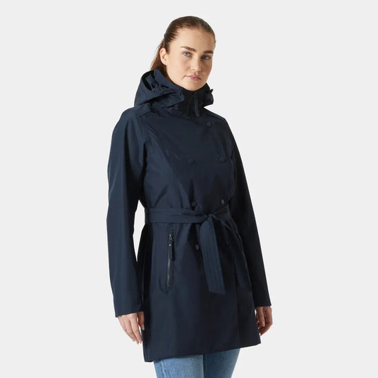 Helly Hansen Women's Trench Raincoat-Welsey-Navy