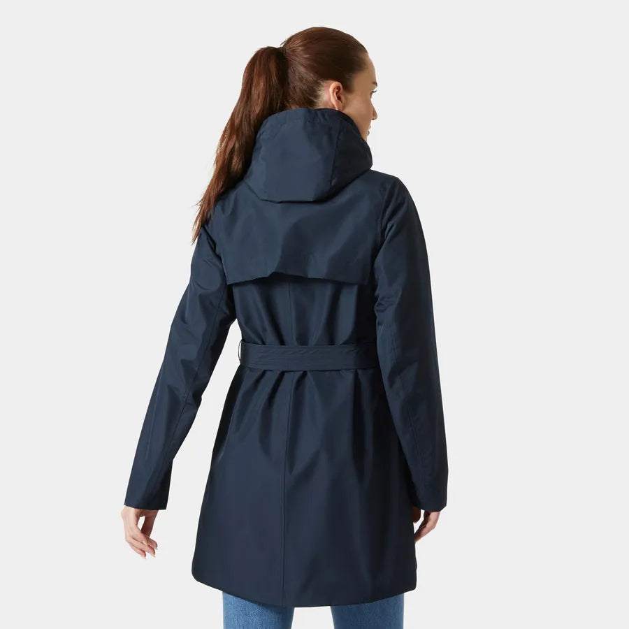 Helly Hansen Women's Trench Raincoat-Welsey-Navy