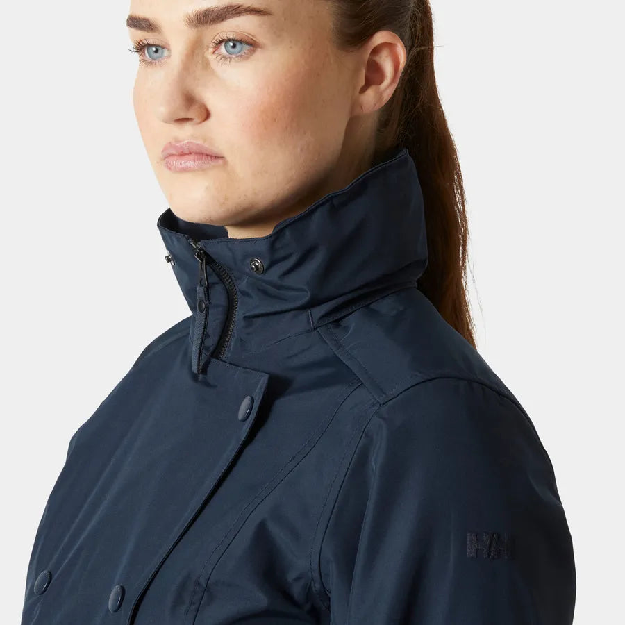 Helly Hansen Women's Trench Raincoat-Welsey-Navy