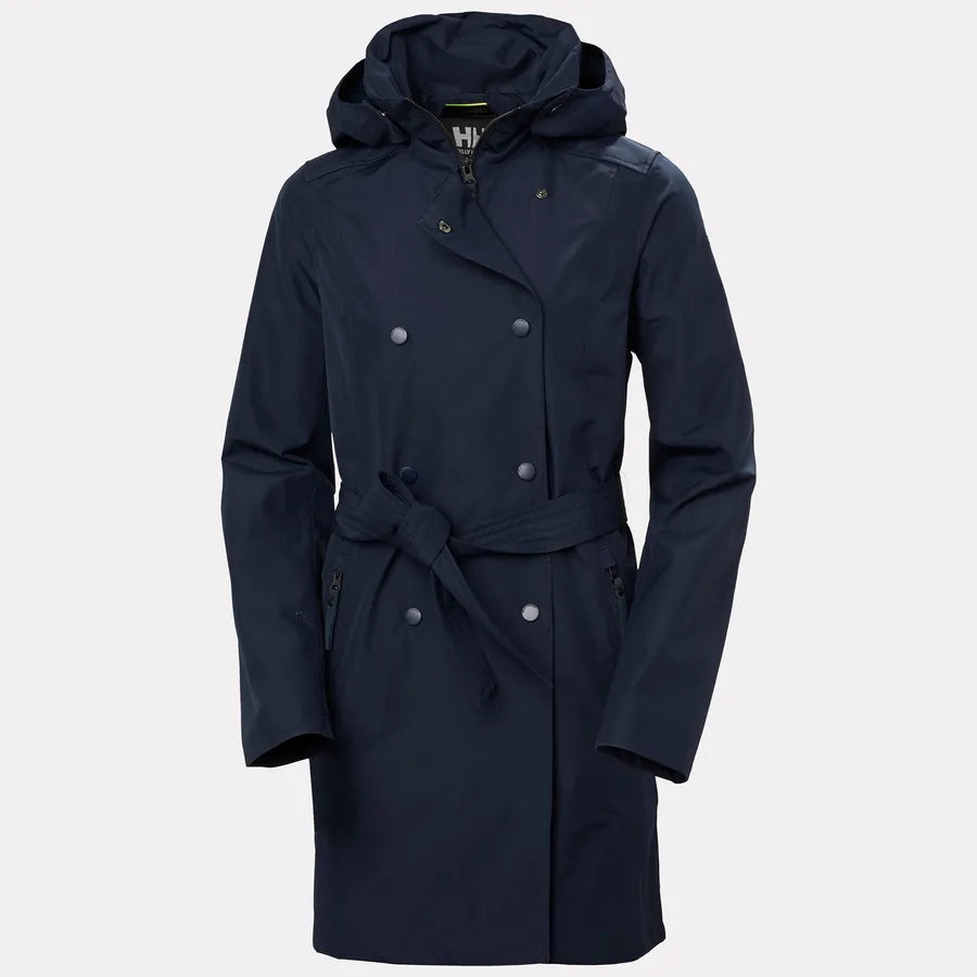 Helly Hansen Women's Trench Raincoat-Welsey-Navy