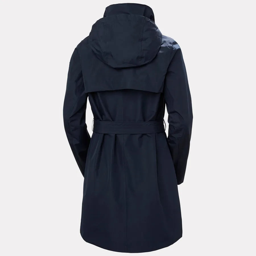 Helly Hansen Women's Trench Raincoat-Welsey-Navy